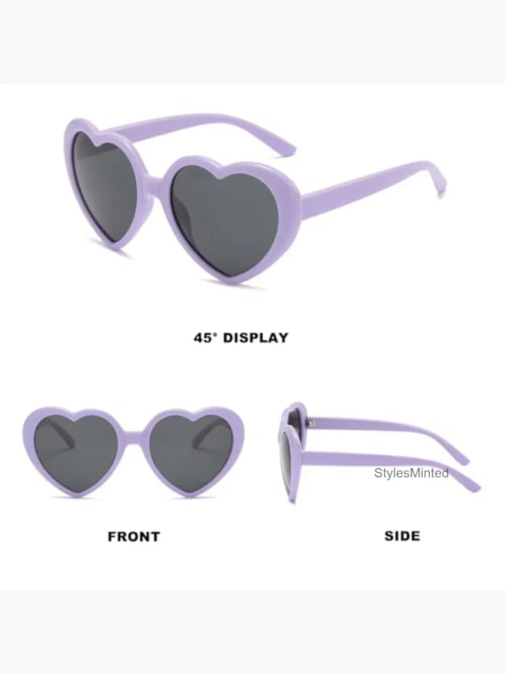 Kids Heart Polarized Sunglasses UV400 Protection for 3-12yr
